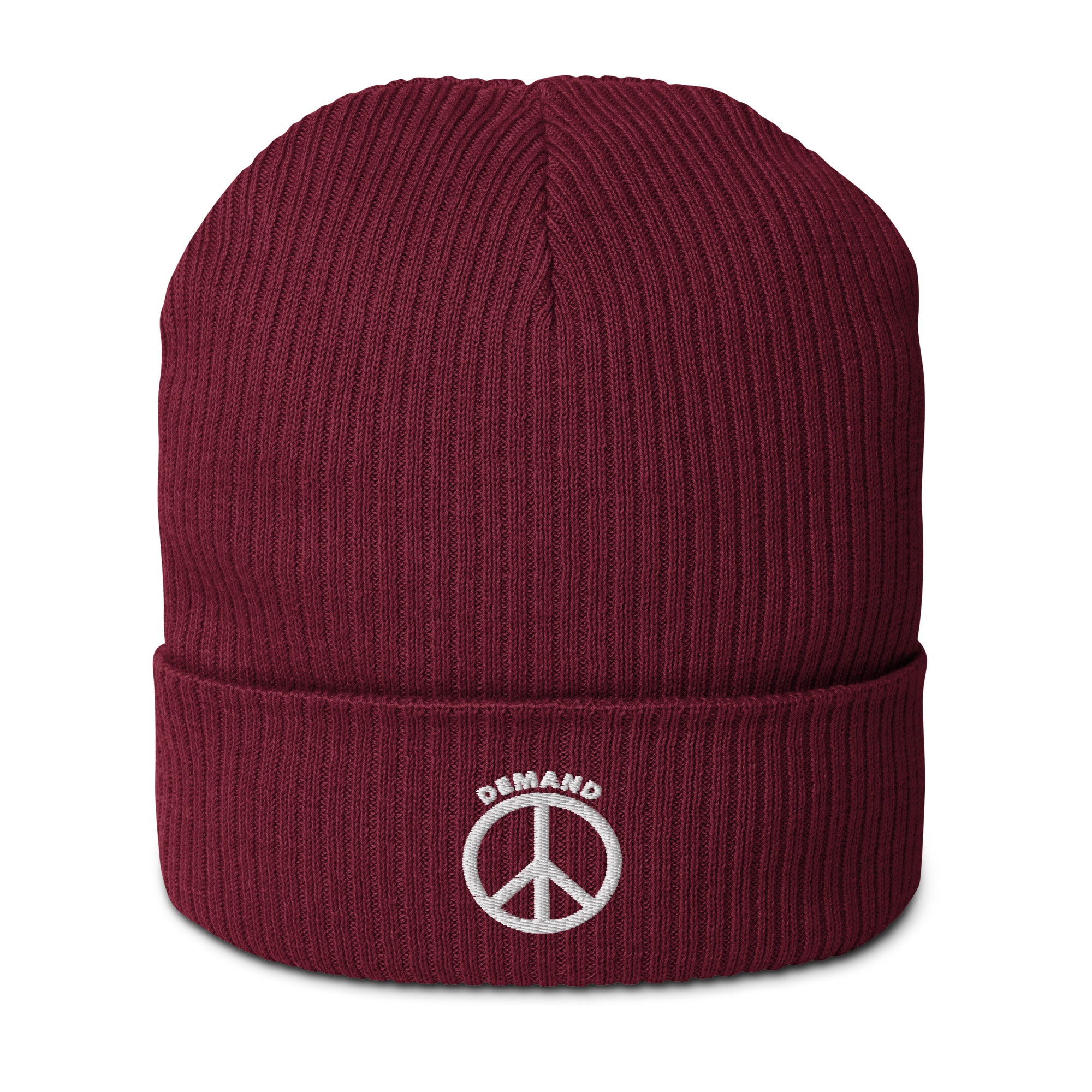 Organic ribbed beanie